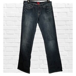 Twenty 21 Size 9 Y2K Low Rise Dark Blue Denim Bootcut Jeans Streetwear Skater Jr